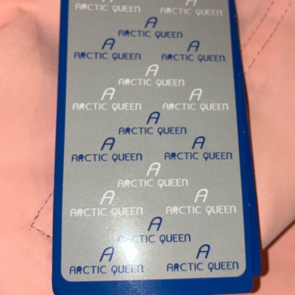 Artic Queen Peach/Blush Snow Ski Ski pants with Suspenders - Picture 5 of 7